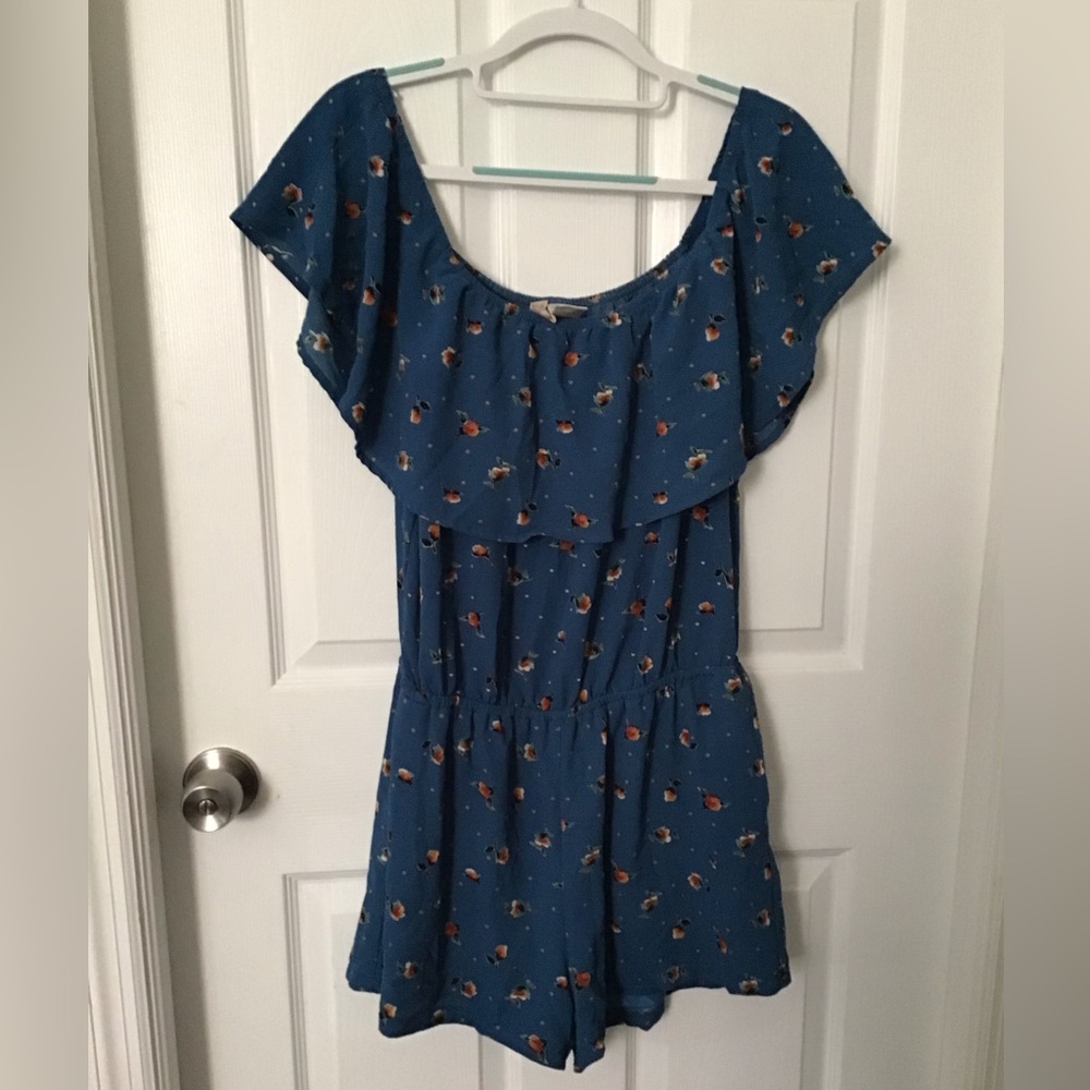 Mimi Chica Blue Floral Jumpsuit for Effortless Style